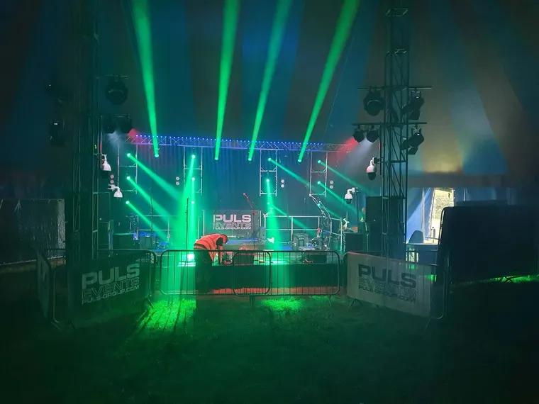 Uplit marquee for a private function